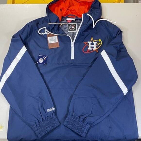 Houston Astros Mitchell & Ness City Connect Half-Zip Hoodie Jacket - Picture 1 of 2
